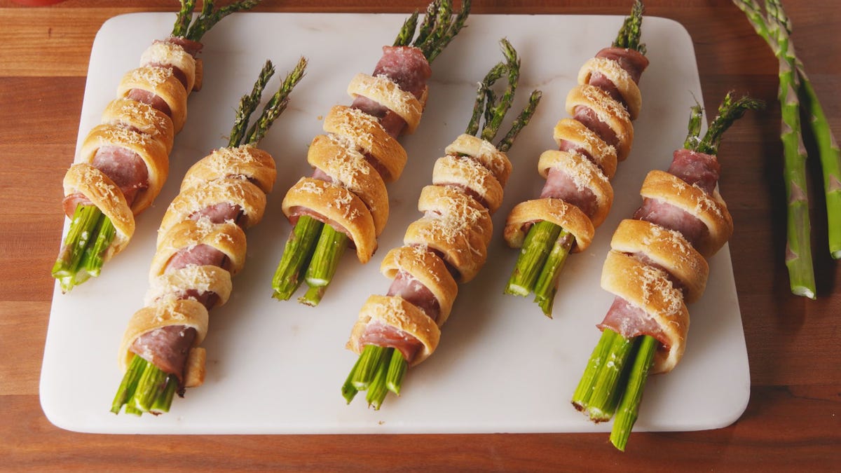 Video player poster image preview for We Can't Get Enough Of These Asparagus Bundles