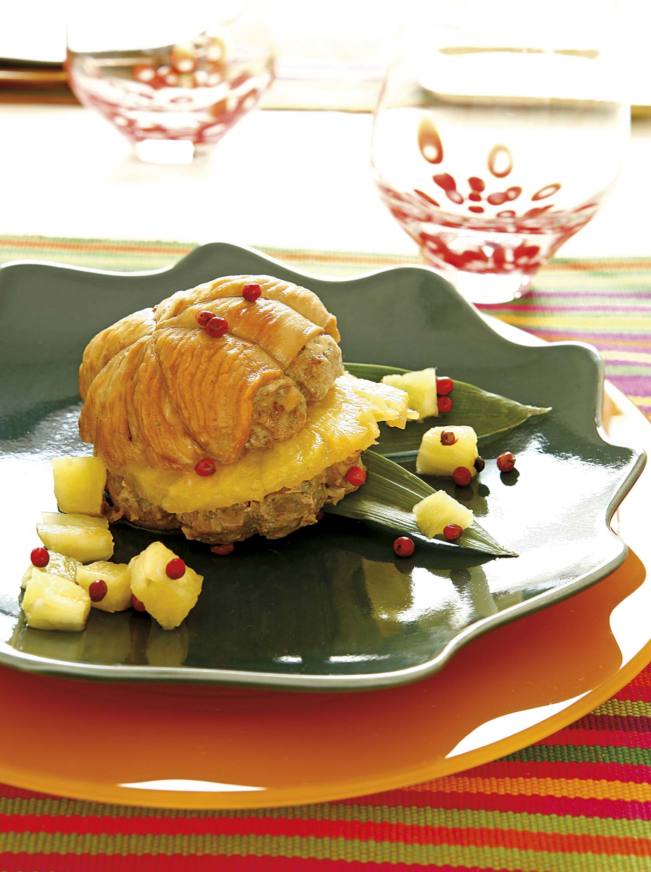 hamburguesa a la piña