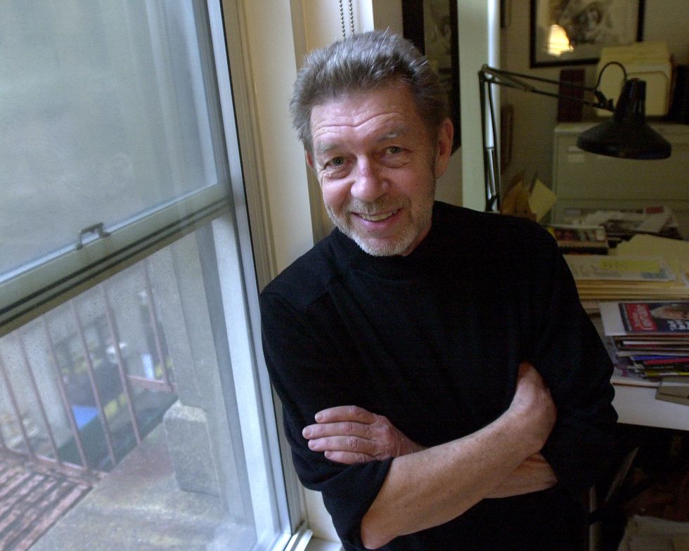 united states   december 20  daily news columnist and best selling author pete hamill publishes his latest novel, "forever"  photo by susan wattsny daily news archive via getty images