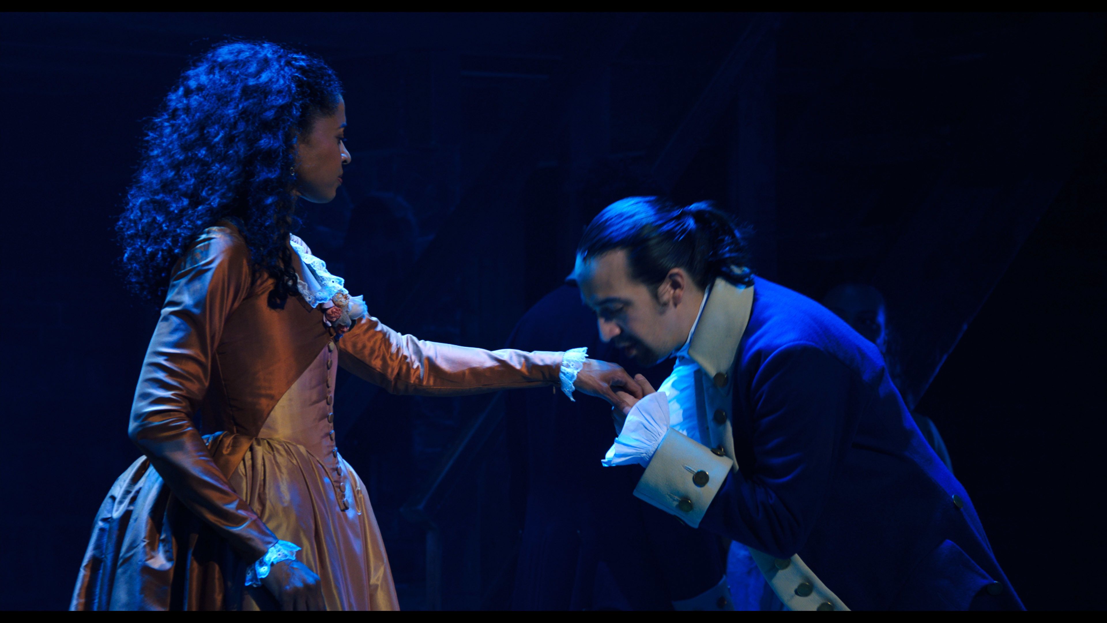 Lin-Manuel Miranda's Wife Says She 'Always Boos' When He 'Kisses Someone'  in Hamilton