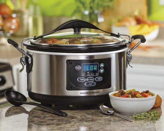 Hamilton beach slow cooker amazon hot sale