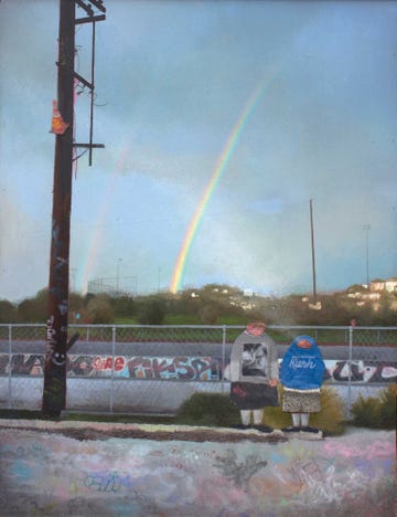 hammer museum, michael alvarez, artist, 2 foos and a double rainbow