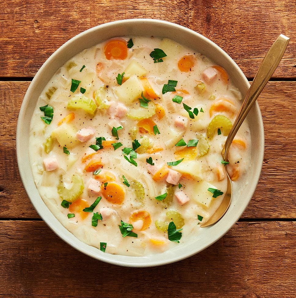 creamy ham and potato soup
