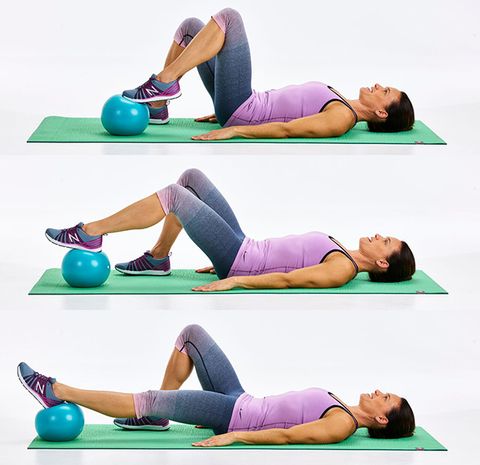 Hamstring ball roll out