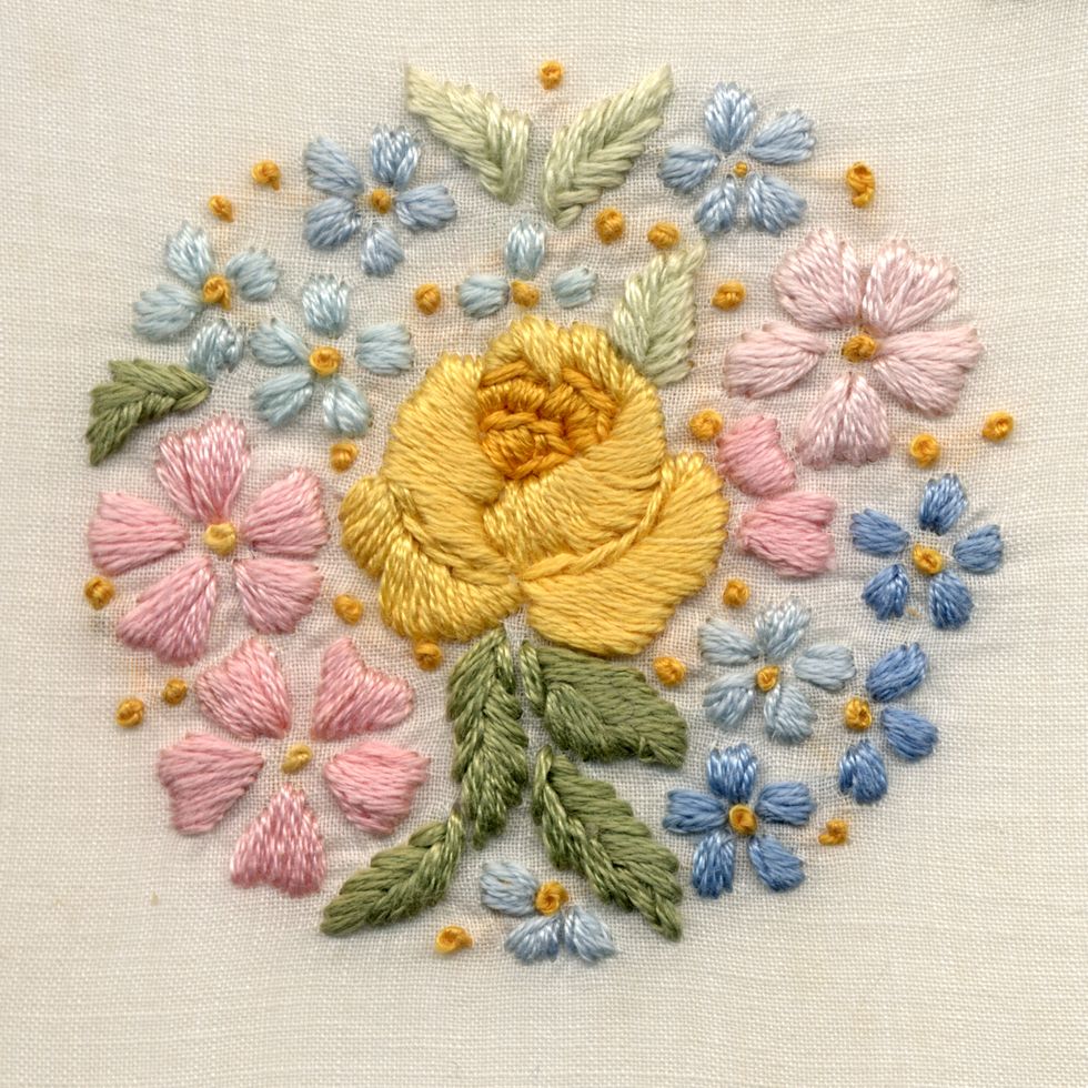 vintage items to borrow from grandma needlepoint