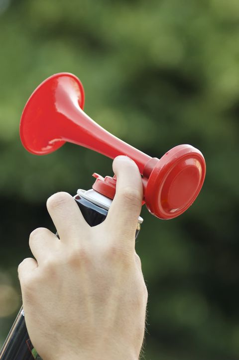 office april fools pranks - Handheld air horn