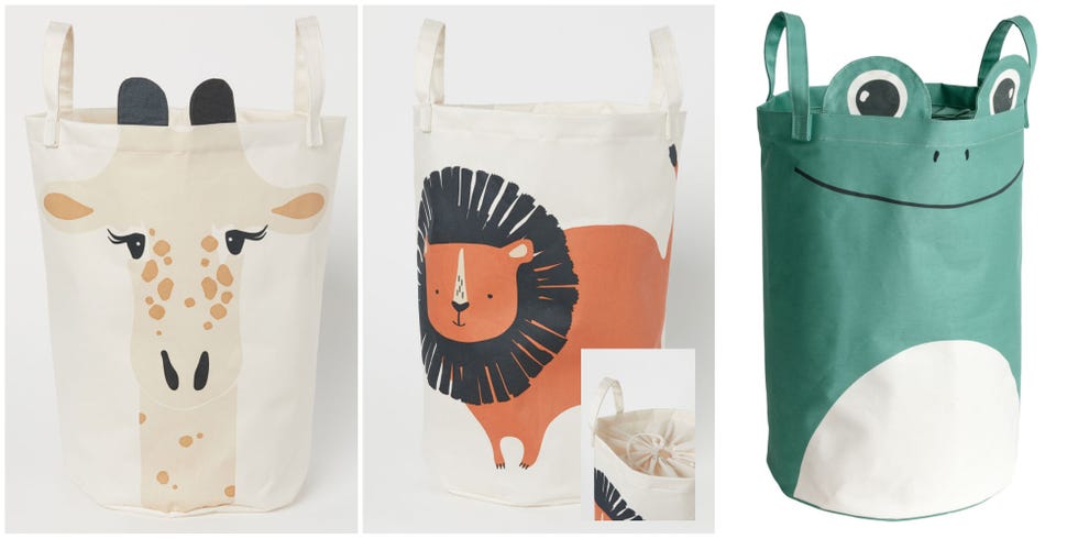 H&M Home Kids' room storage baskets - safari-themed Stay Wild collection - Spring Summer 2019