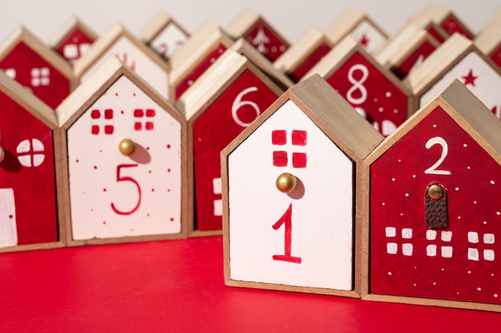 handmade wooden advent calendar