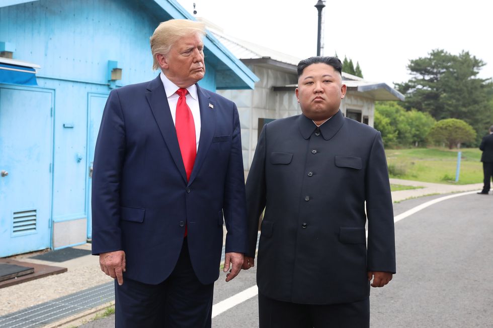 president donald trump visits south korea