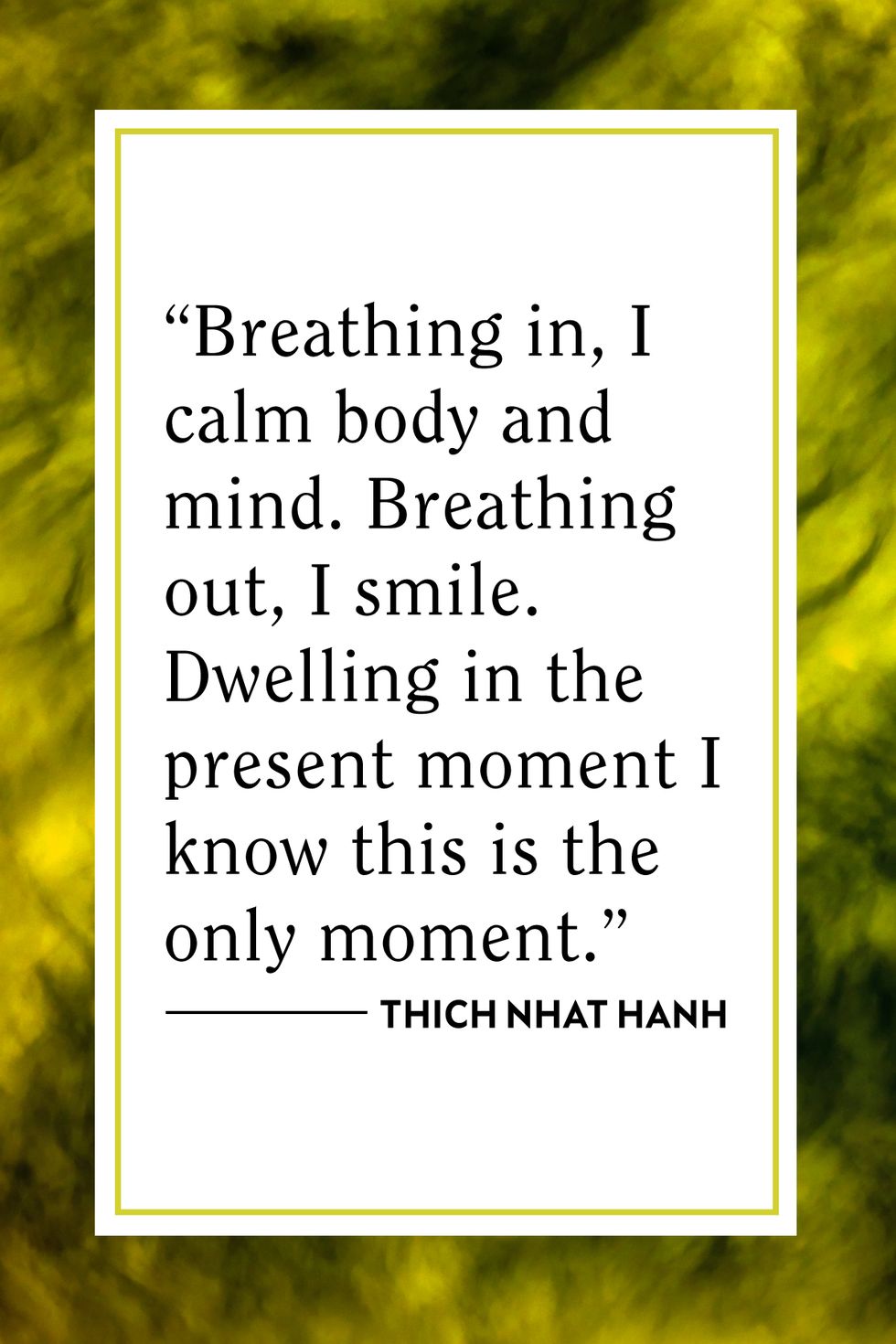 Buddha Power - Breathing in, I calm body and mind.