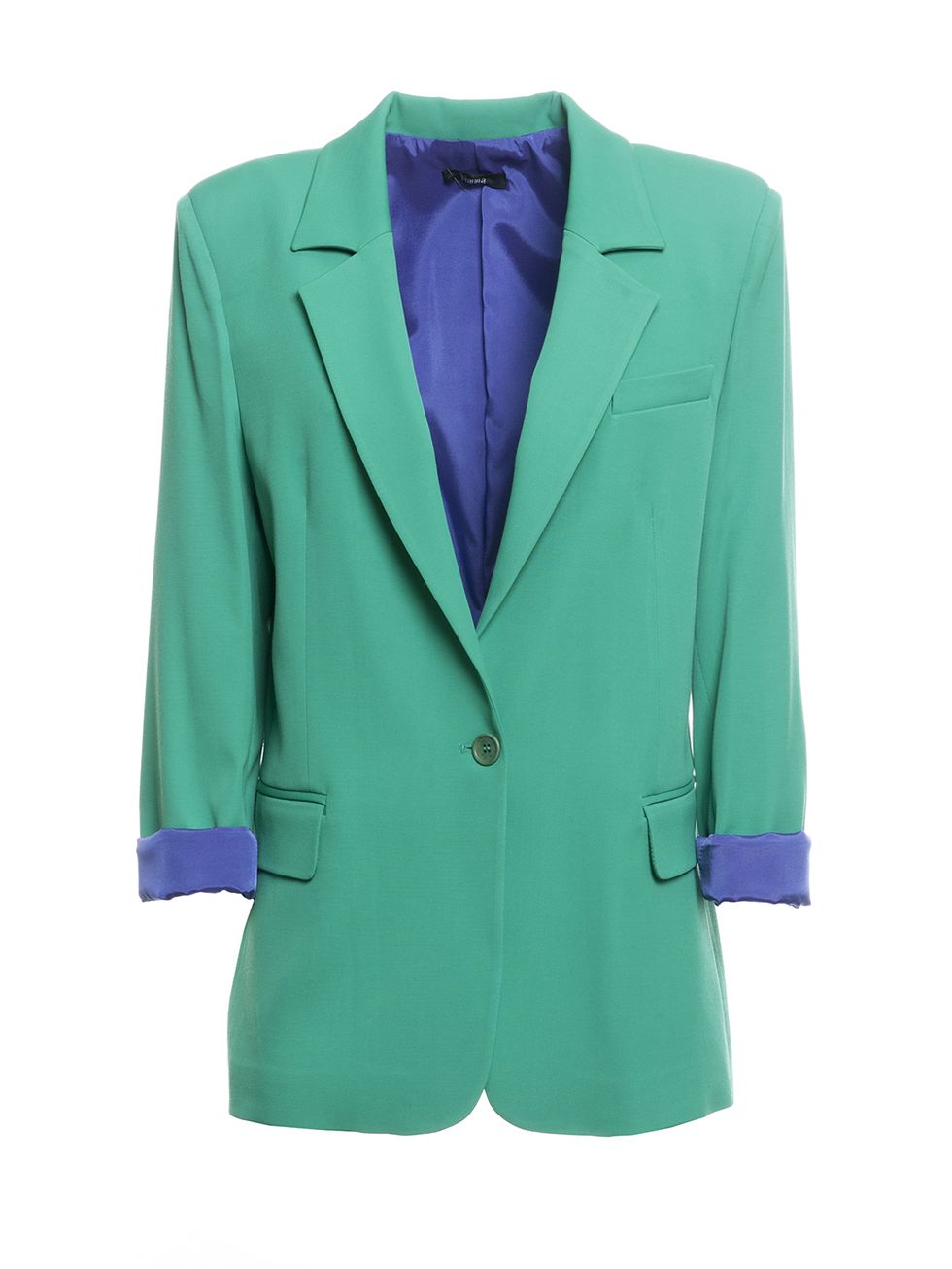 Clothing, Outerwear, Blazer, Jacket, Suit, Green, Turquoise, Formal wear, Sleeve, Button, 