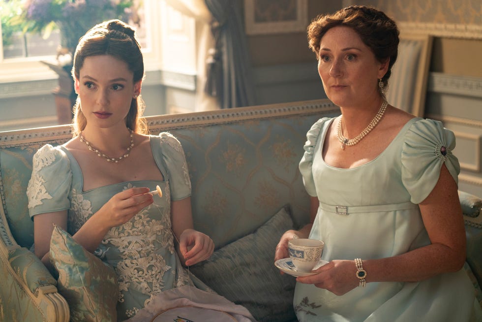 hannah dodd, ruth gemmell, bridgerton, season 3