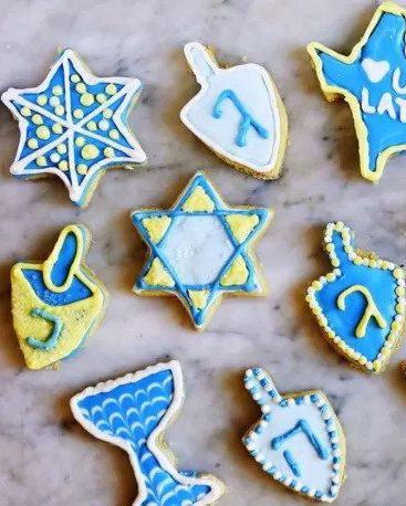 hanukkah sugar cookies