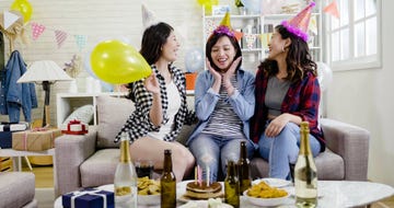 sisters celebrate birthday party