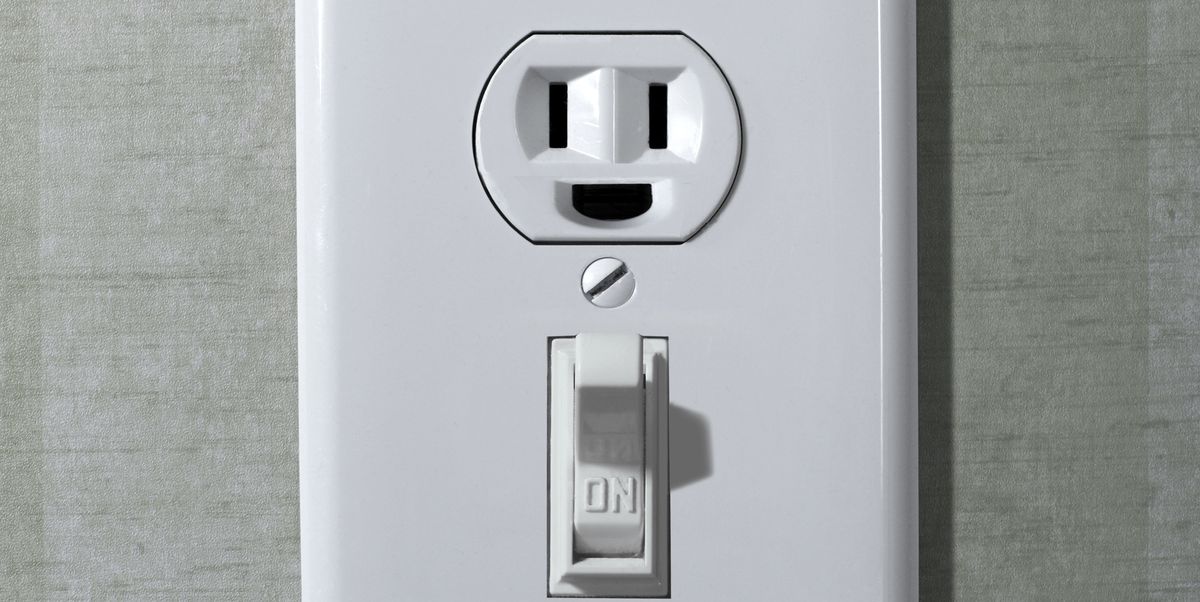 Happy electrical wall outlet