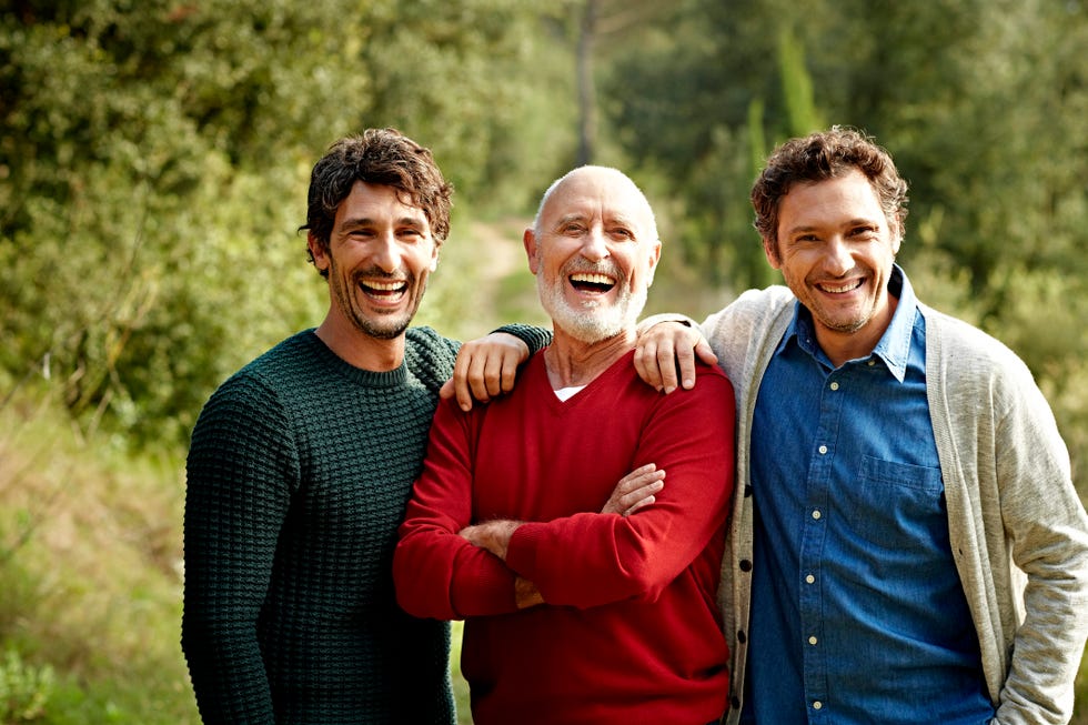 happy family at park