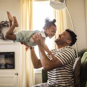 fathers day quotes father lifting toddler daughter in the air