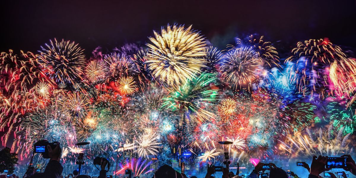 Which country celebrates New Year first and which country last?