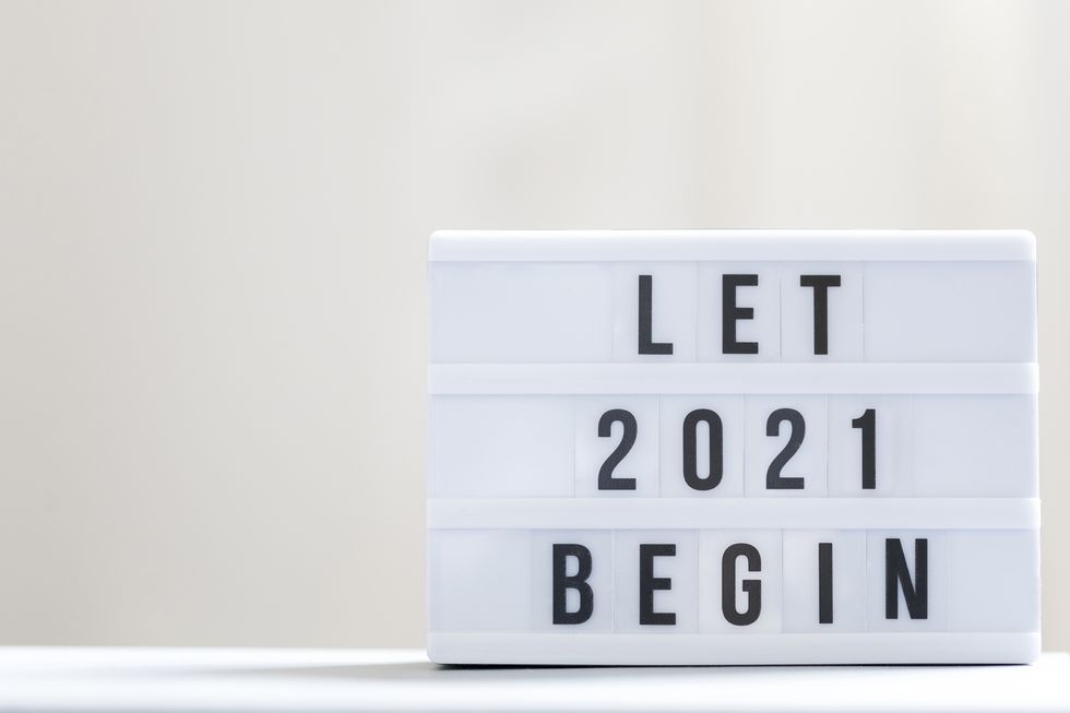 let 2021 begin happy new year sign