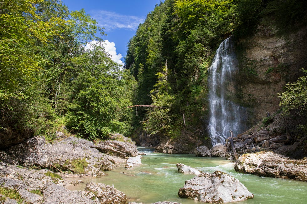 tiefenbachklamm in de regio alpbachtal tirol