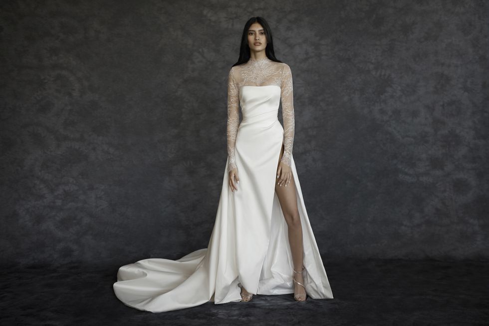2022婚紗趨勢盤點！精選古典高領、華麗裙襬、細膩珍珠等12種趨勢設計婚紗推薦