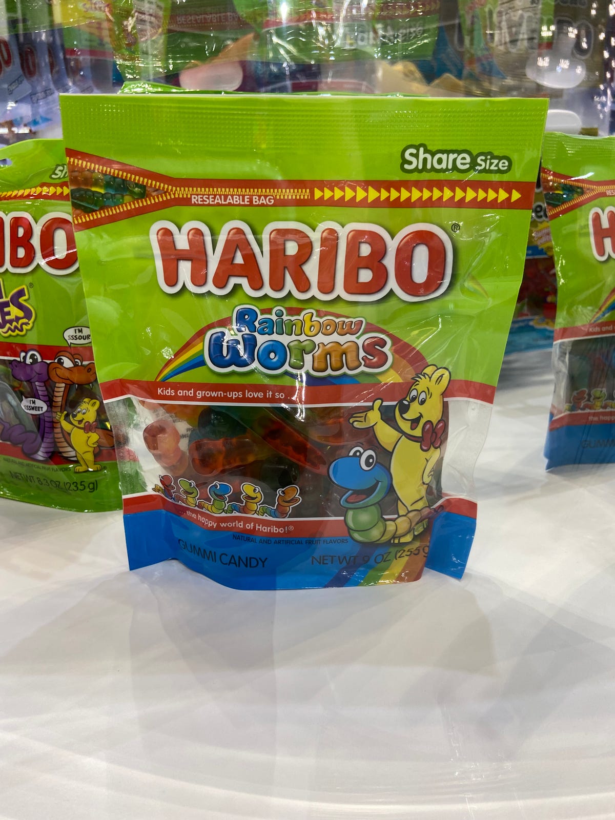 Gummy bear maker Haribo rewarded a man who found the company's lost $4.8  million check with candy. The man said the reward 'was a bit cheap.