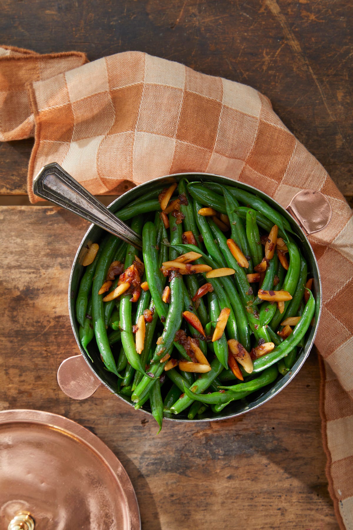 image of Haricots Verts With Almonds and Vermouth recipe by Country Living