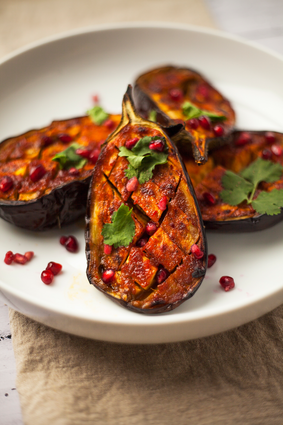 best vegetarian barbecue recipes harissa aubergine