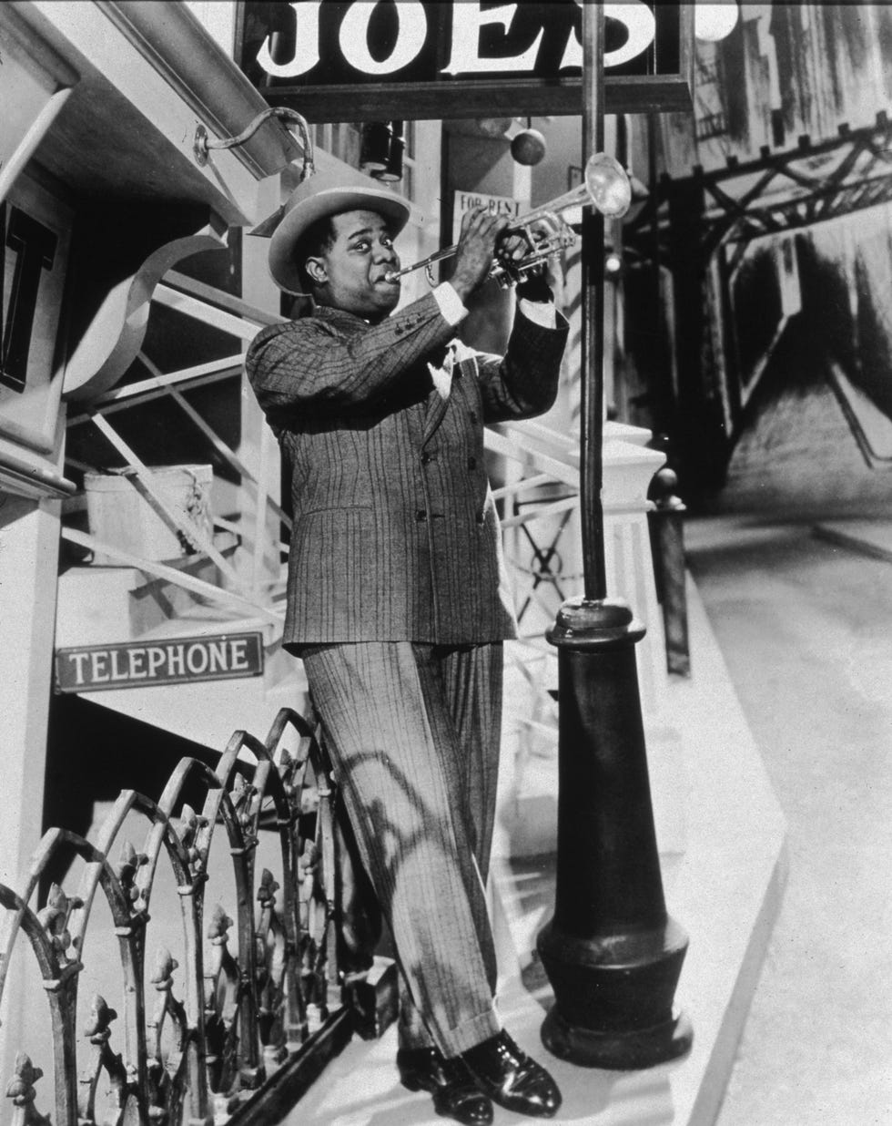 Harlem Renaissance Figures: New Orleans native Louis Armstrong moved to New York City in 1924, where he played the clubs and on Broadway, helping to spread the sound of jazz to a larger audience. (Photo by Museum  of the City of New York/Getty Images)