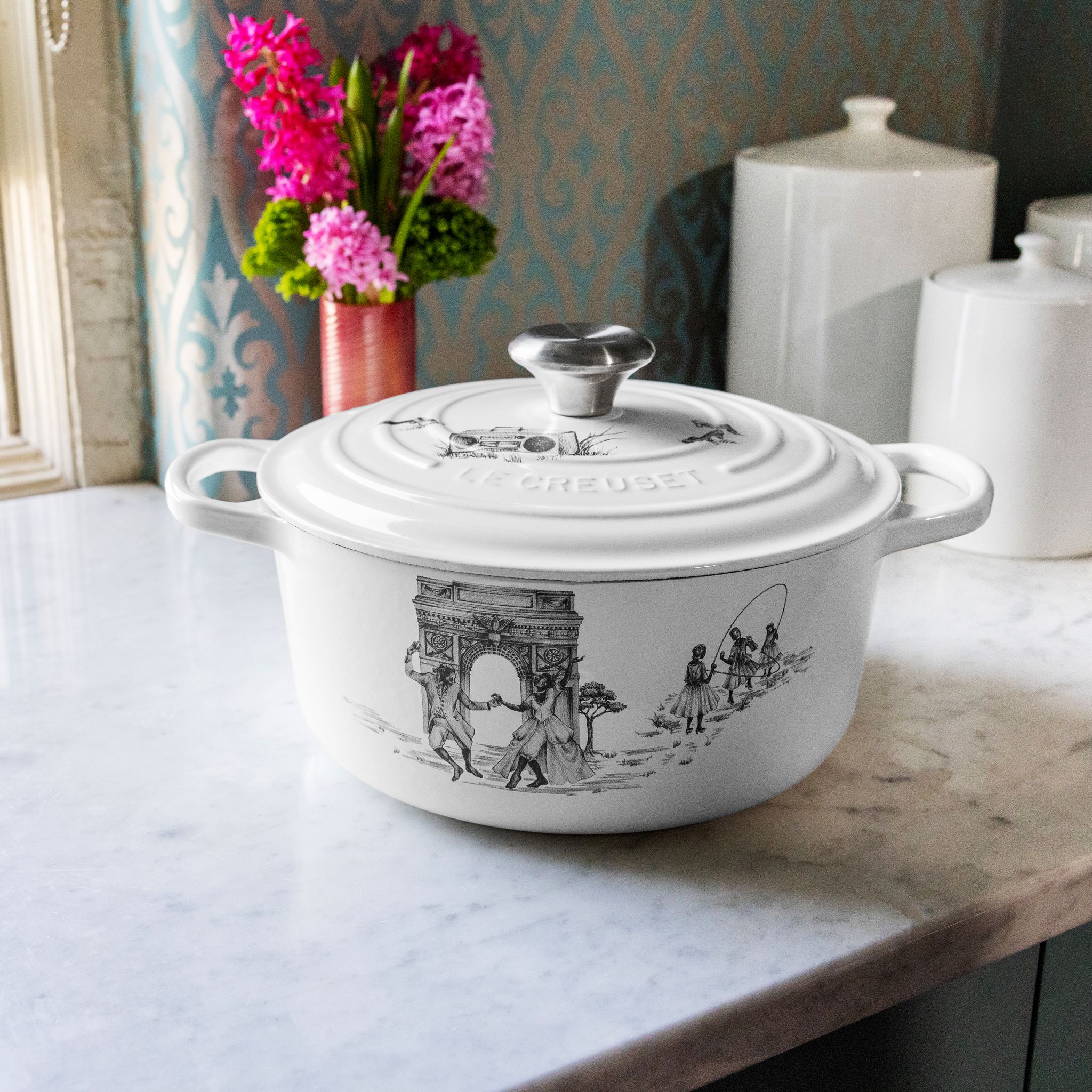 Poêle ceramique blanche (26 cm) - Chloé Sweet Home