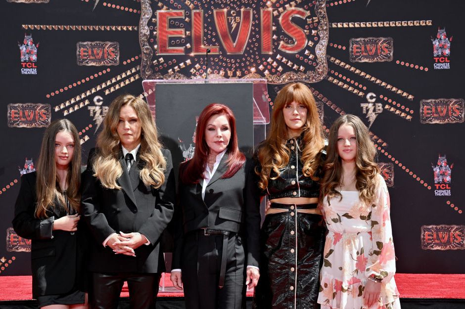 tcl chinese theatre hosts handprint ceremony honoring priscilla presley, lisa marie presley and riley keough