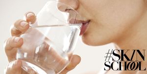 #SkinSchool: Does drinking water actually hydrate your skin?
