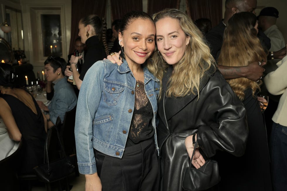 a couple of women posing for a picture