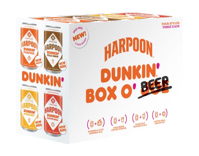 harpoon brewery dunkin' beer
