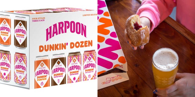 dunkin' donuts harpoon beers