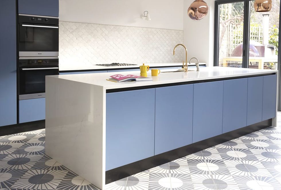 blue kitchen by MC STONE