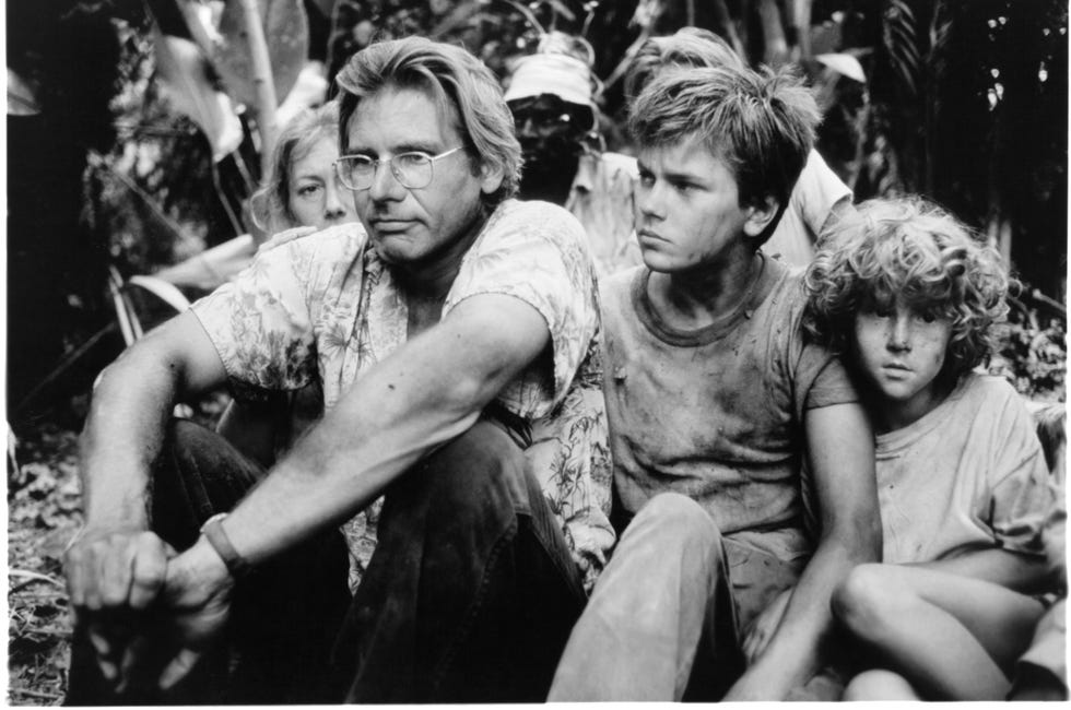 Harrison Ford And River Phoenix In 'The Mosquito Coast'