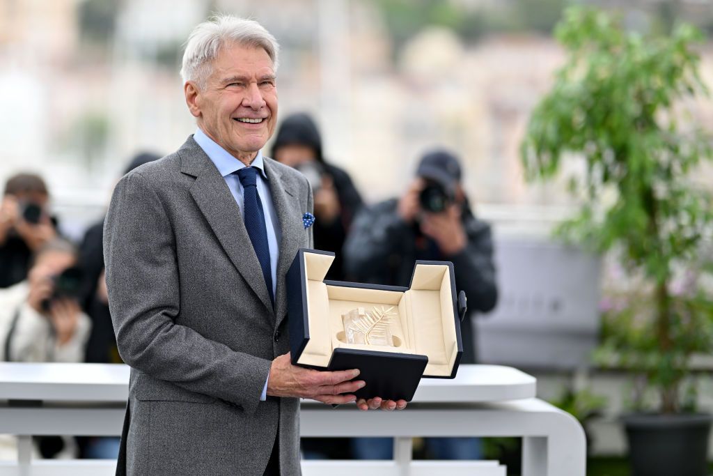 Harrison Ford attends the Cannes Film Festival premiere of the new