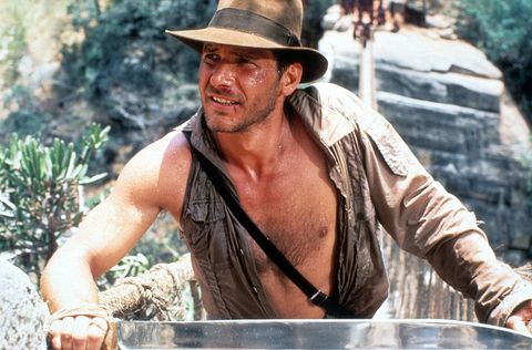 harrison ford in a scene from the film indiana jones and the temple of doom, 1984 photo by paramountgetty images