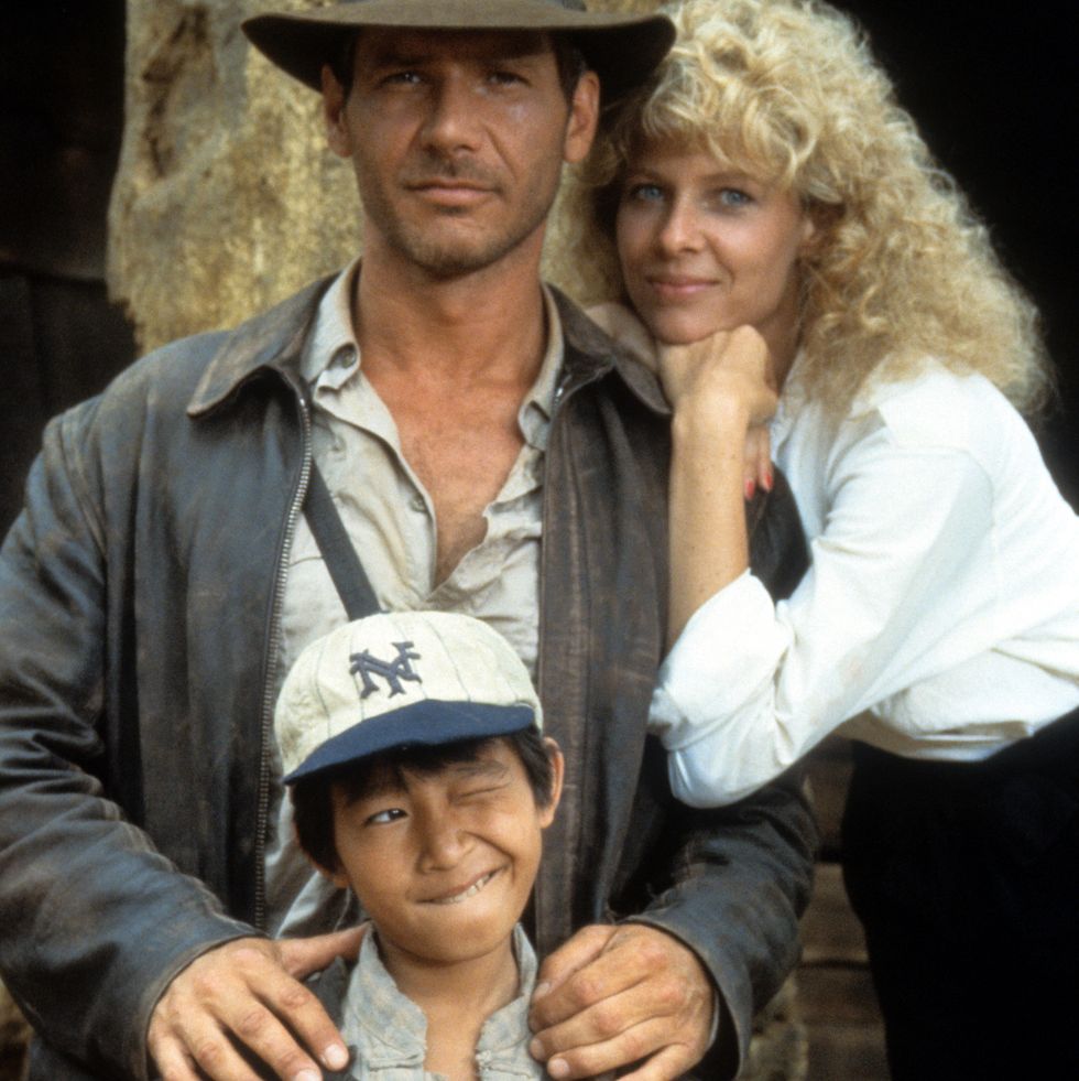 harrison ford, jonathan ke quan and kate capshaw in indiana jones and the temple of doom