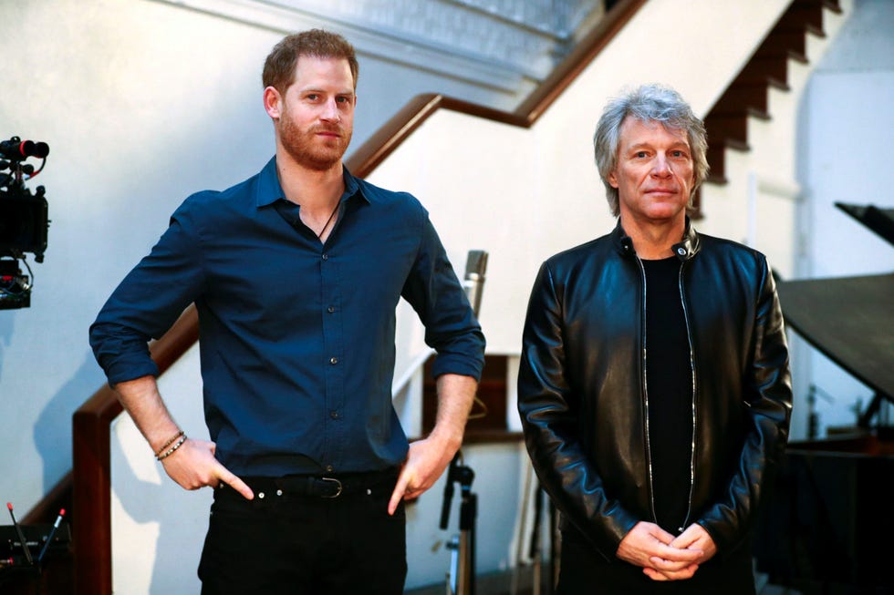 Príncipe Harry y Bon Jovi