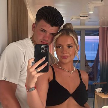 harry clark and anna maynard pose together in an instagram selfie