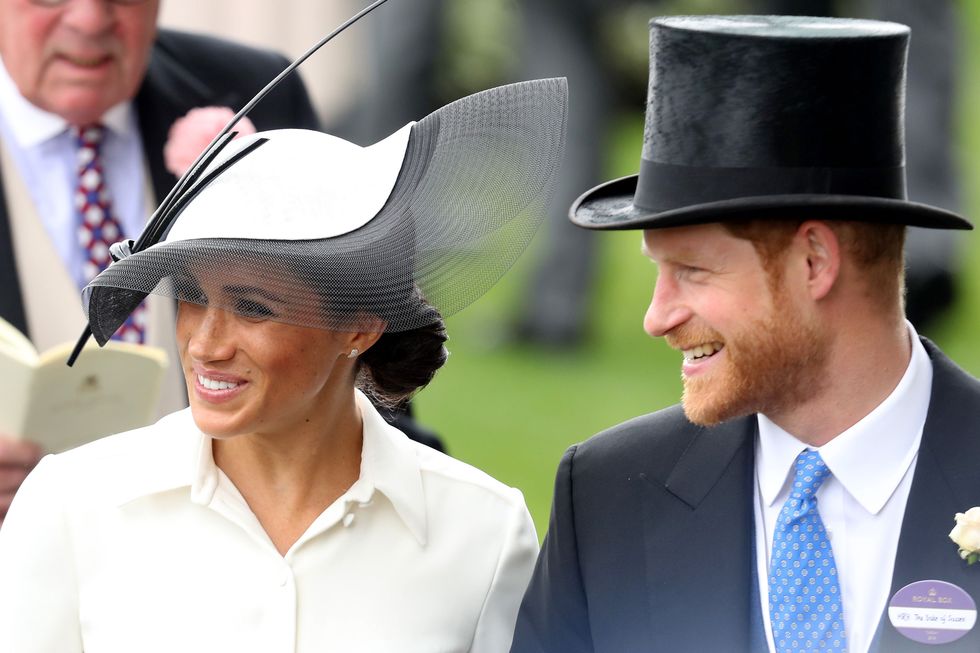 Meghan and Harry at Ascot