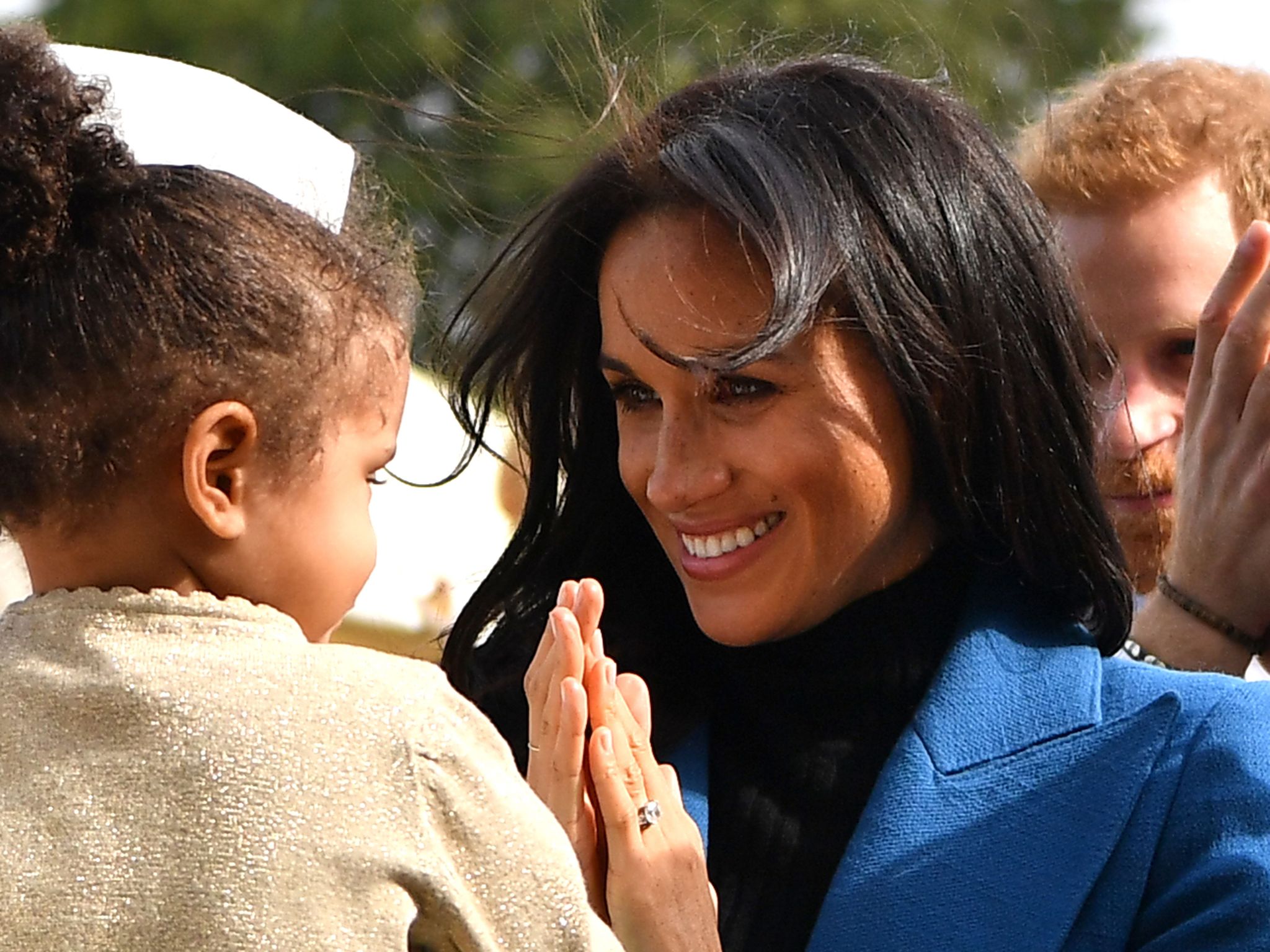 Harry and Meghan with kids