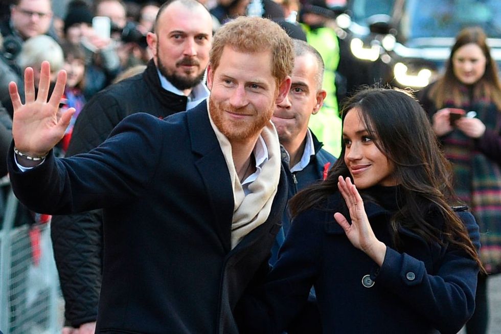 Prince Harry and Meghan Markle in Nottingham