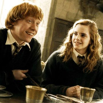ron y hermione en harry potter