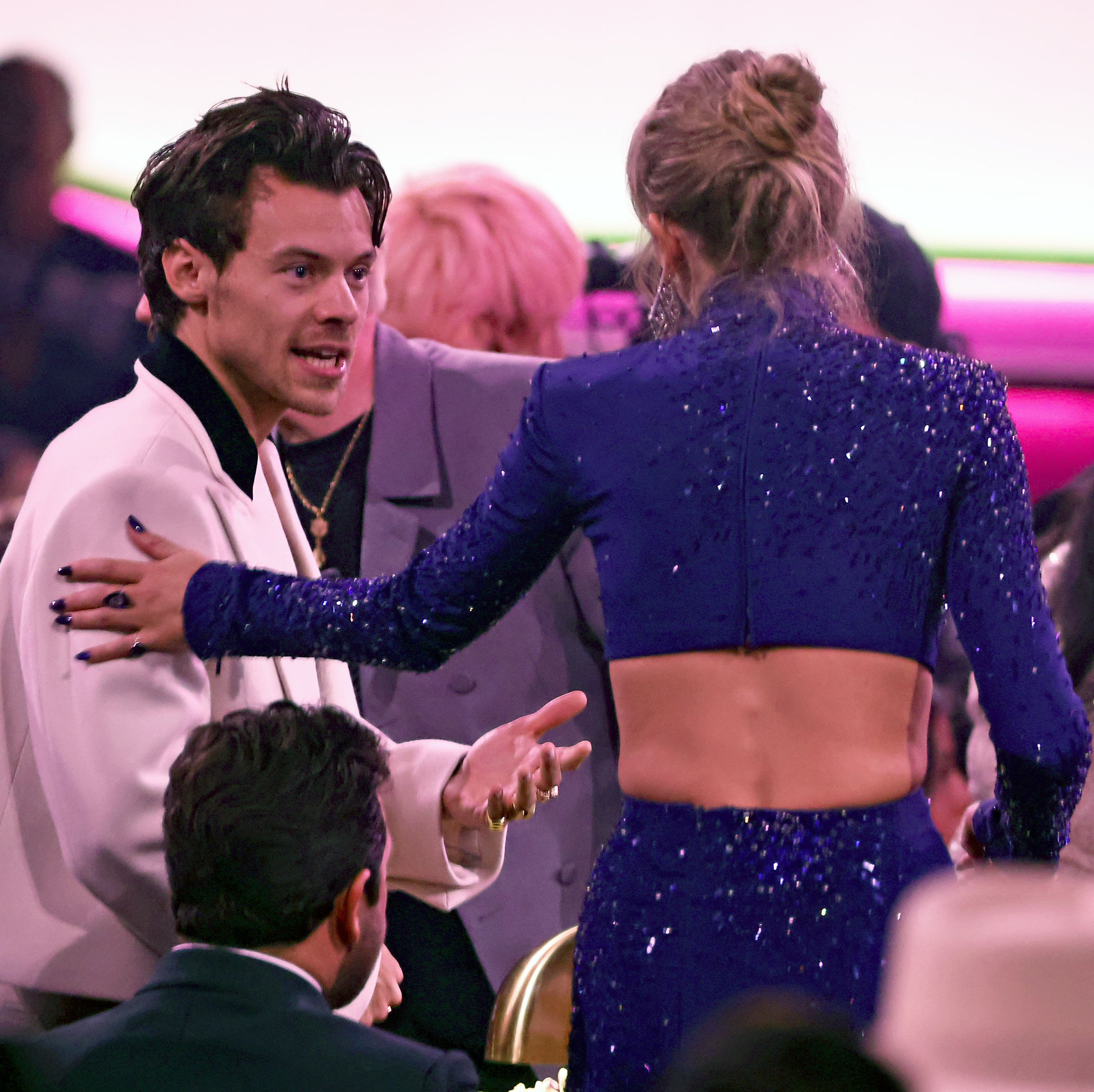 Taylor Swift Was the Only Person in Her Section Dancing to Harry Styles’s Grammys Set