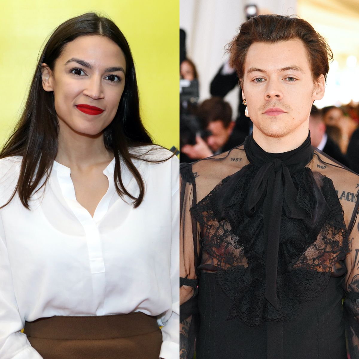 new york, new york   may 06  harry styles attends the 2019 met gala celebrating camp notes on fashion at metropolitan museum of art on may 06, 2019 in new york city photo by dimitrios kambourisgetty images for the met museumvogue