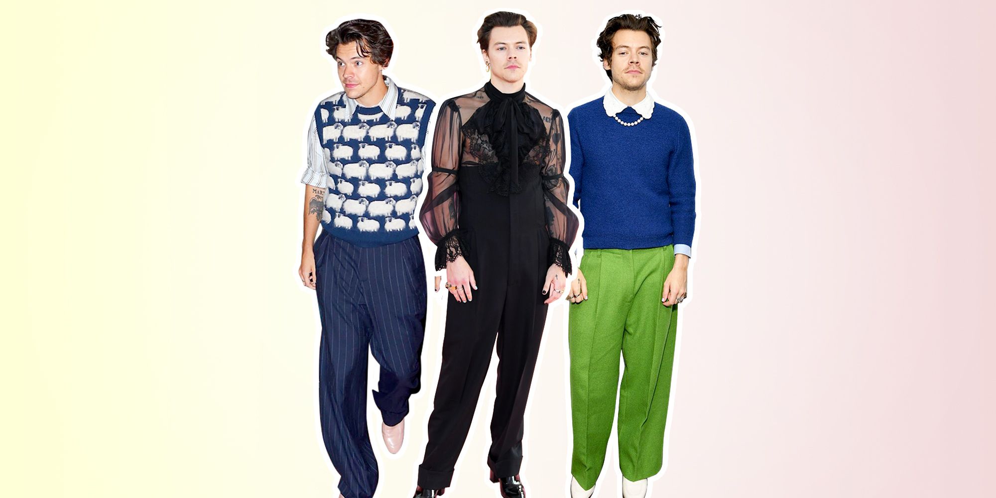 Harry Styles Grammy fashion Rainbow jumpsuit divides social media  CNN