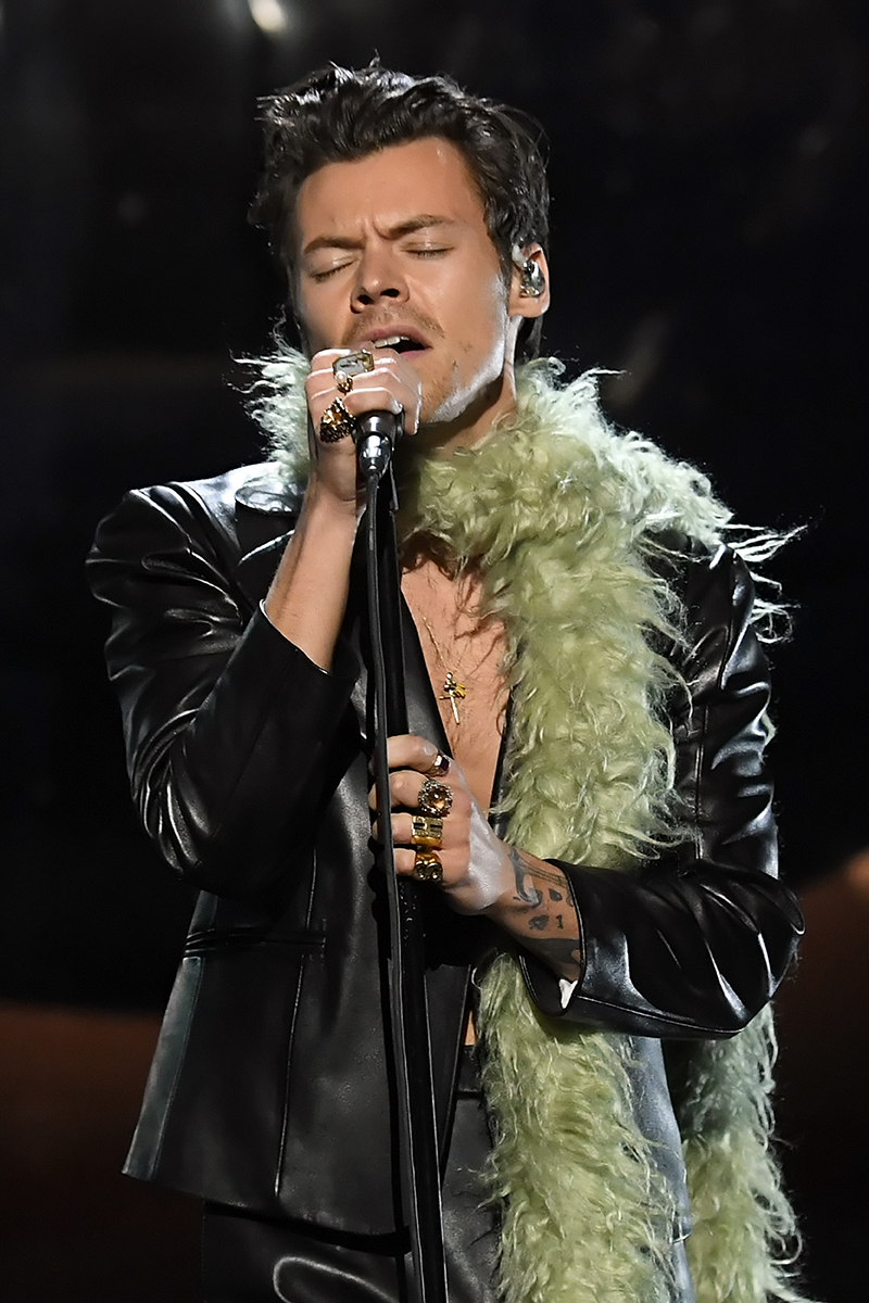 Harry Styles Wears A Sequin Plunging Jumpsuit To Coachella 6524